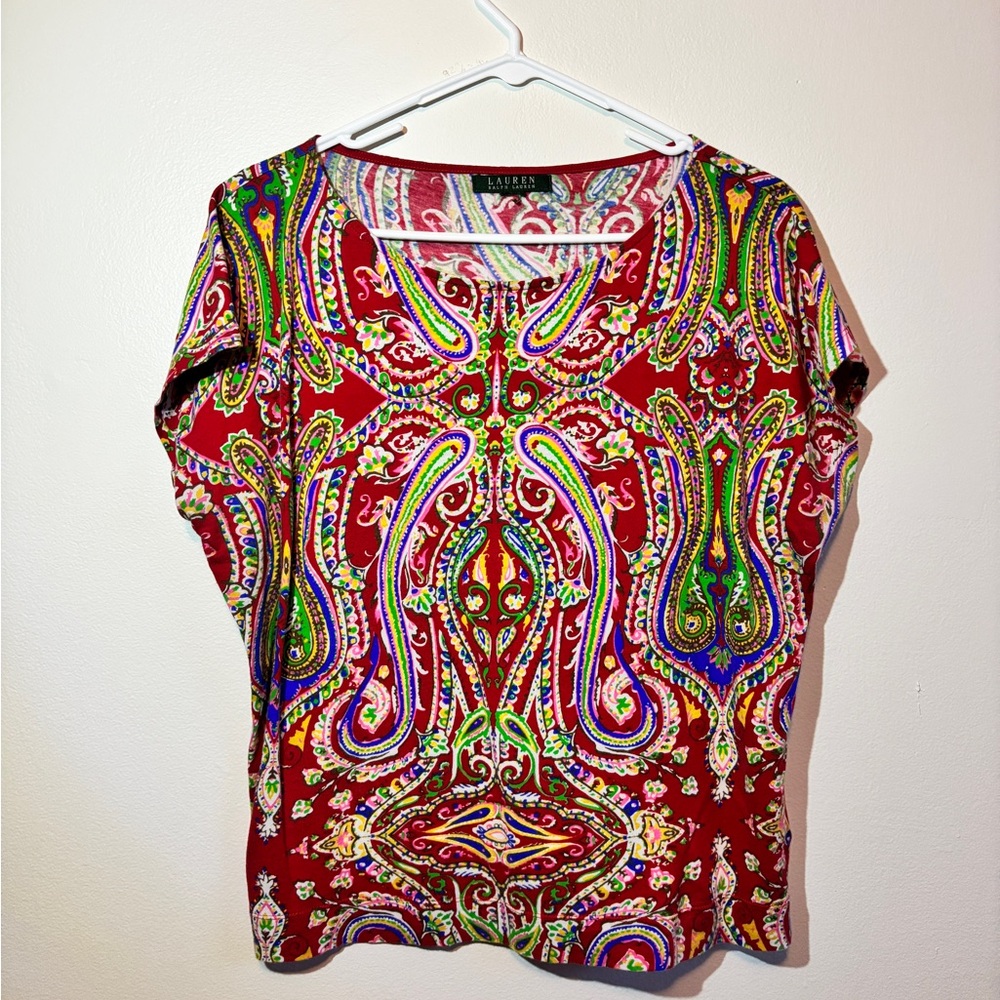 Ralph Lauren Paisley Short Sleeve Tee
